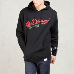 DIAMOND SUPPLY CO.
BLACK LA ROSE HOODIE size S NWT sweatshirt warm unisex